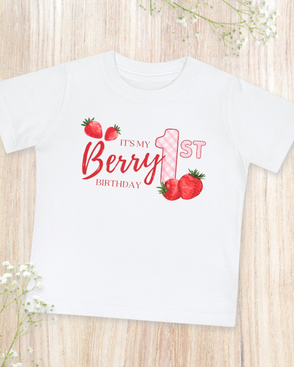 'It's My Berry 1st Birthday' Baby Birthday Shirt