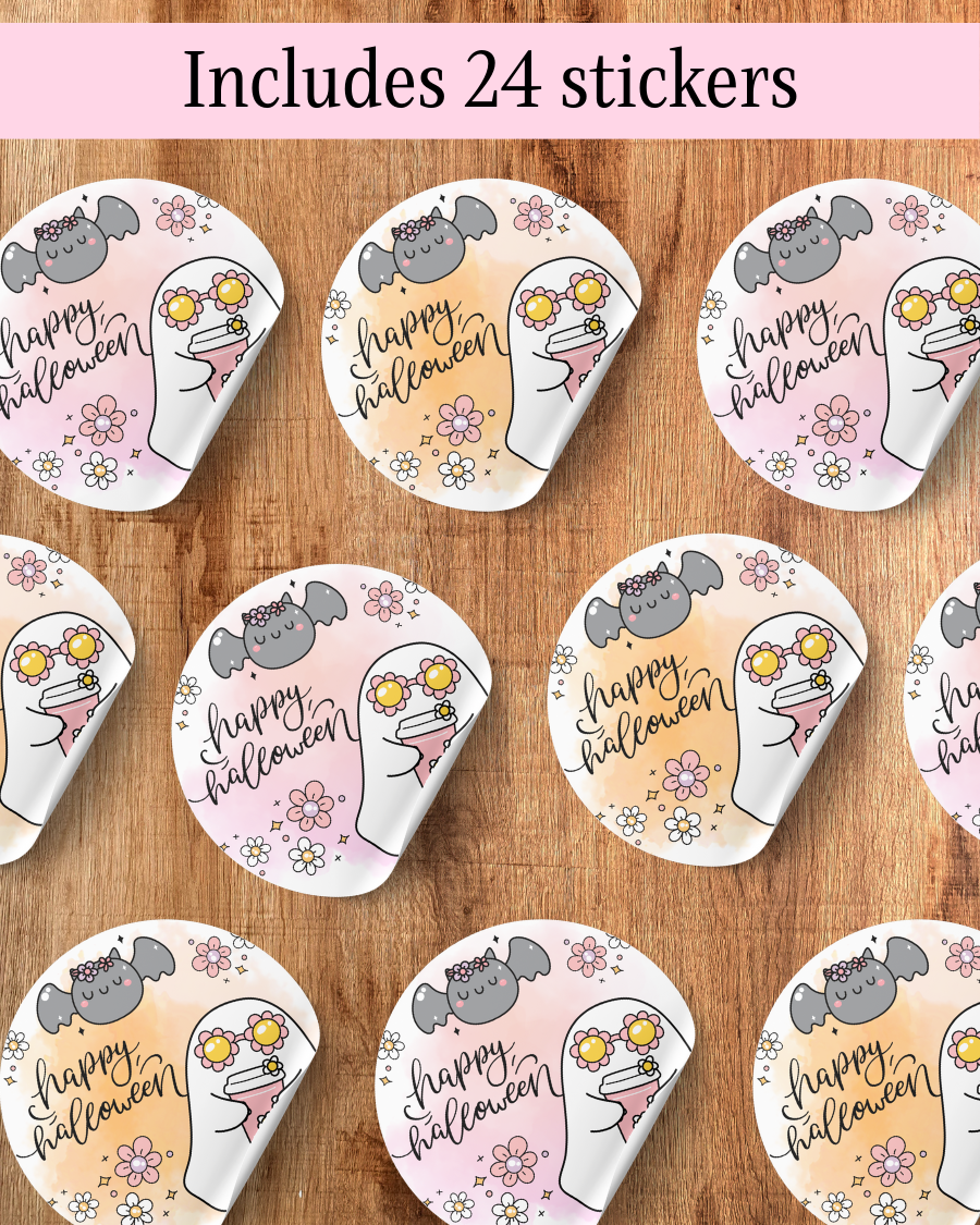 Groovy Ghost Stickers