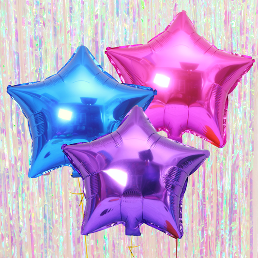 'Enchanted' Star Mylar Balloons