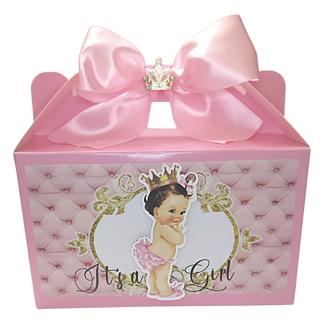 Diaper Princess Party Favor Boxes