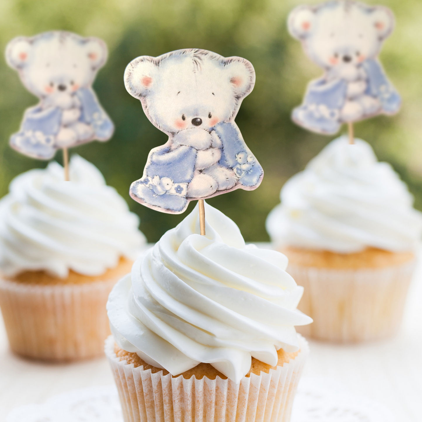 Teddy Bear Cupcake Toppers