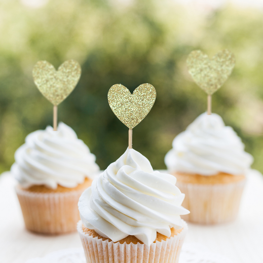 'Heart of Gold' Cupcake Topper