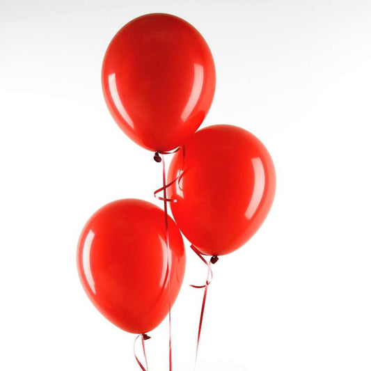 Apple Red Party Balloons - 50 pcs.