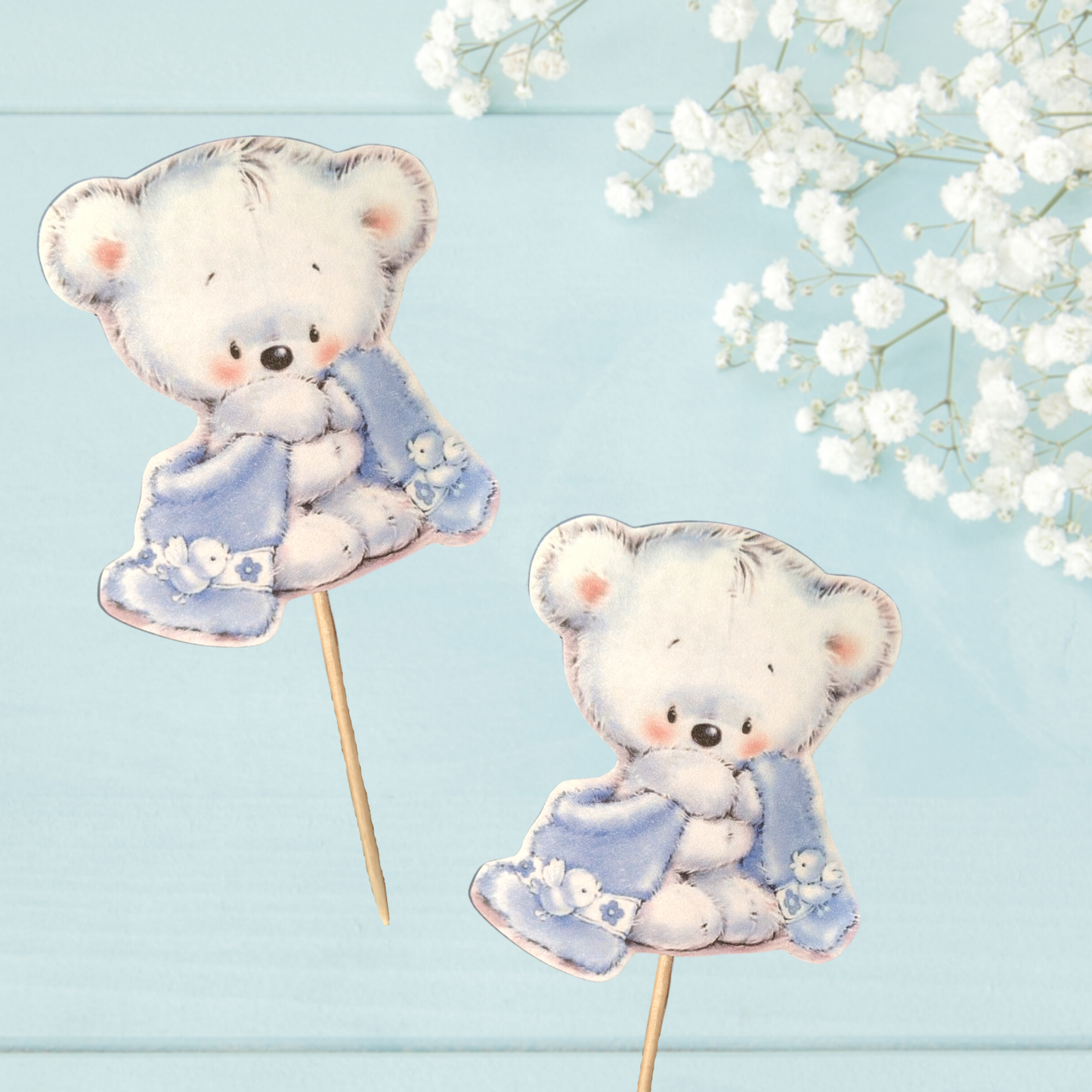 Teddy Bear Cupcake Toppers