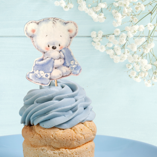 Teddy Bear Cupcake Toppers