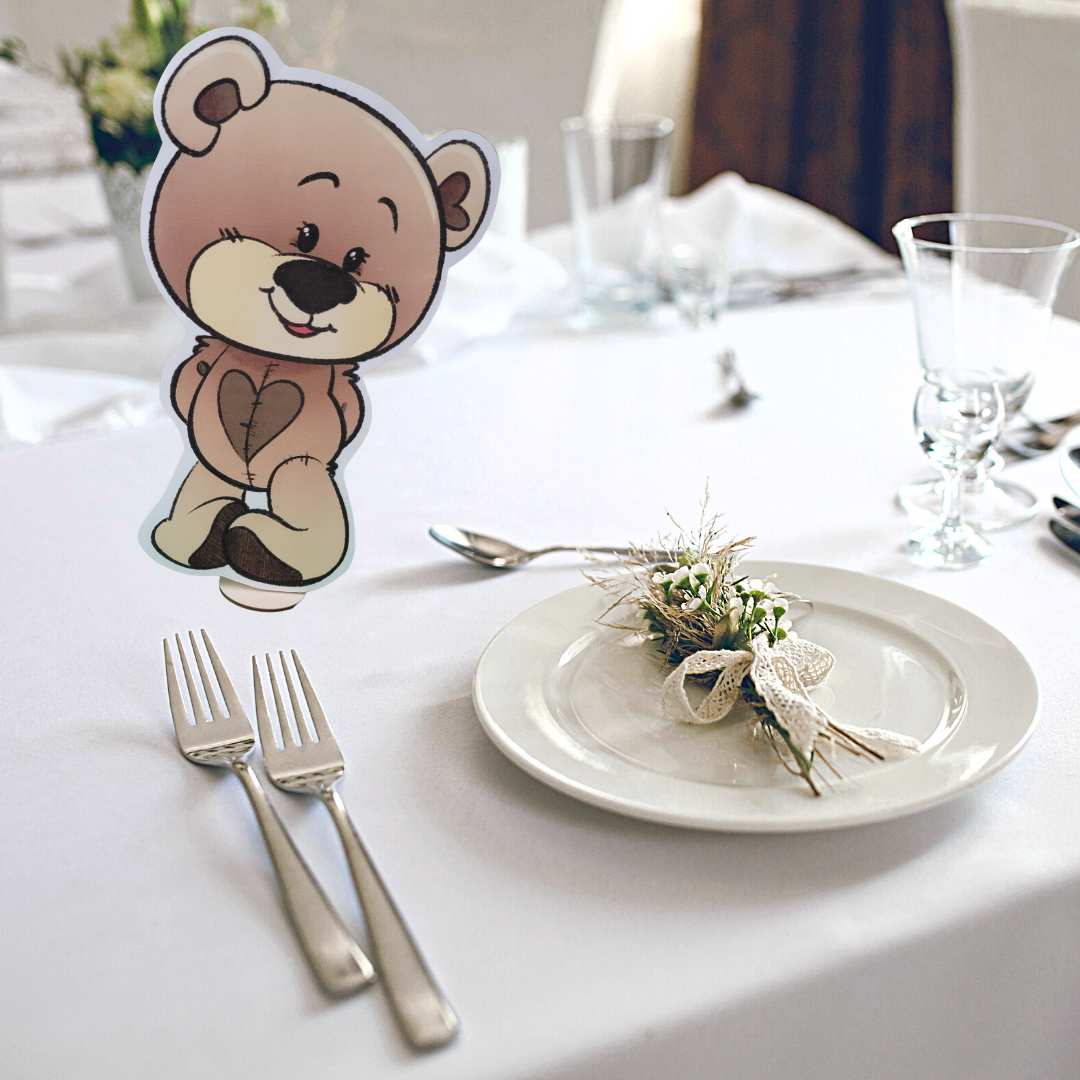 Brown Teddy Bear Tabletop Prop