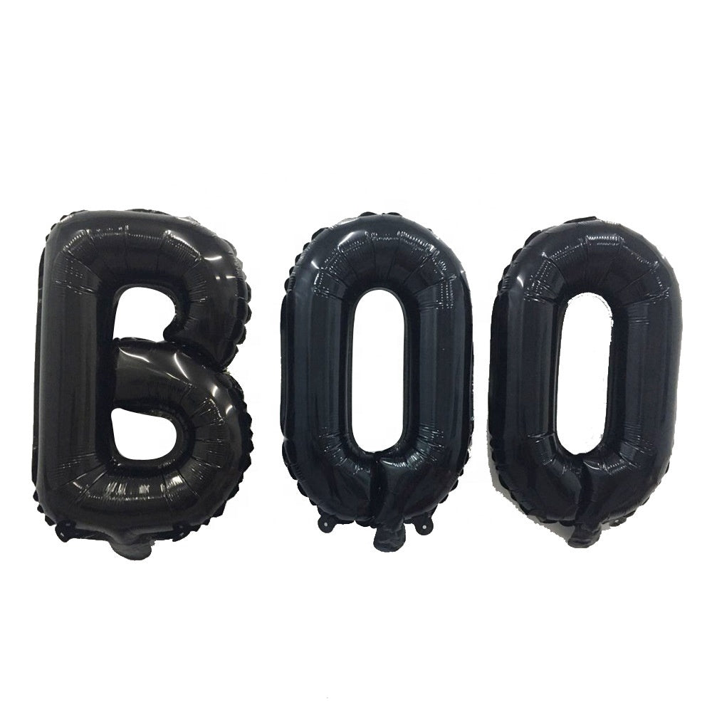 "Boo" Foil Balloons - Black