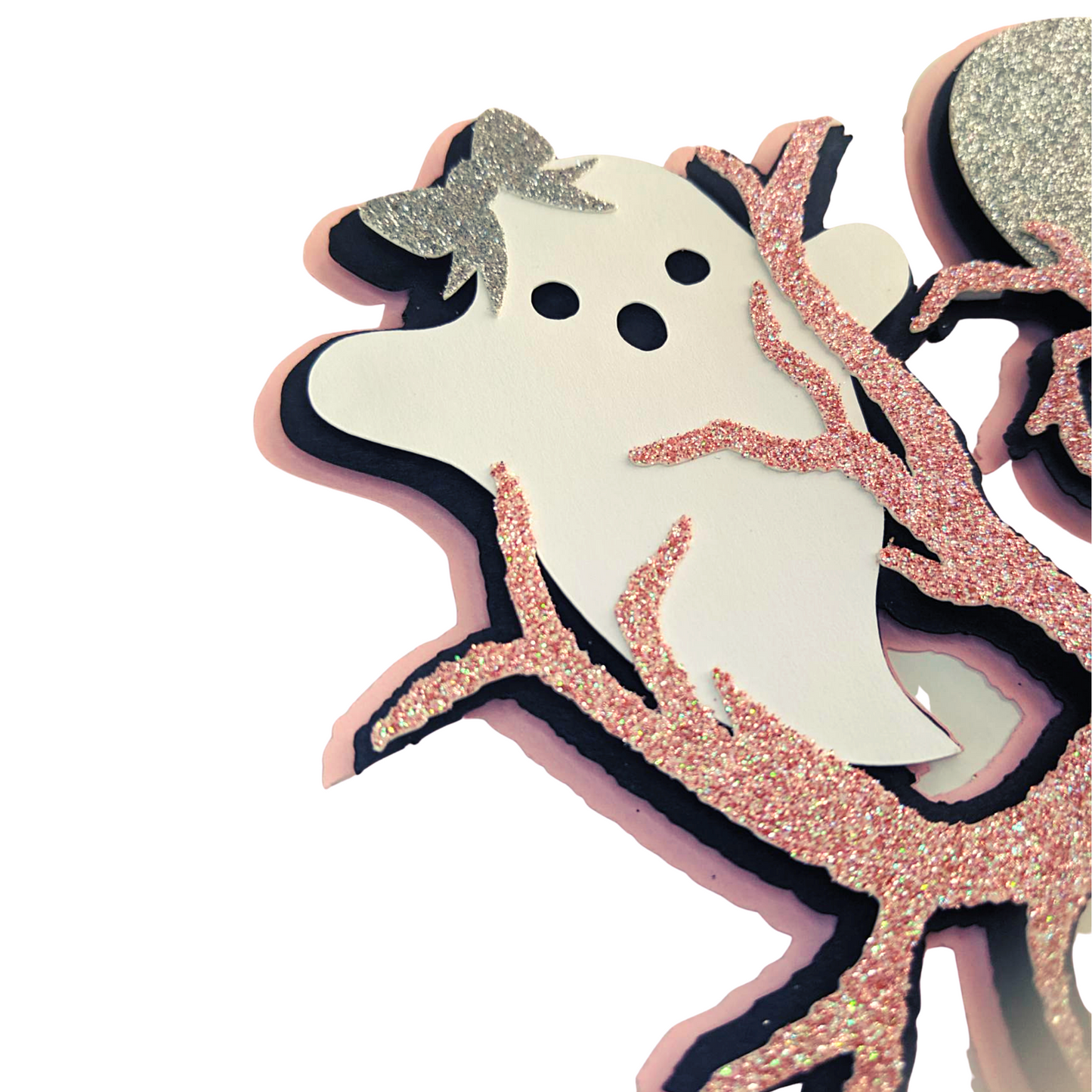 Pink Halloween Cake Topper